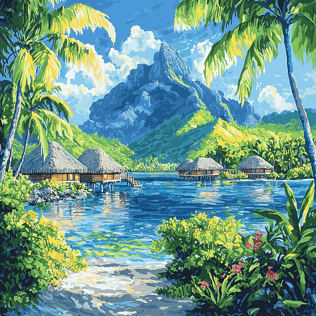 Bora Bora - French Polynesia Paint By Number