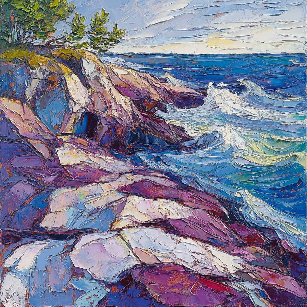 Arthur Lismer Inspired September Gale Over Rock Channels Painting by numbers kit