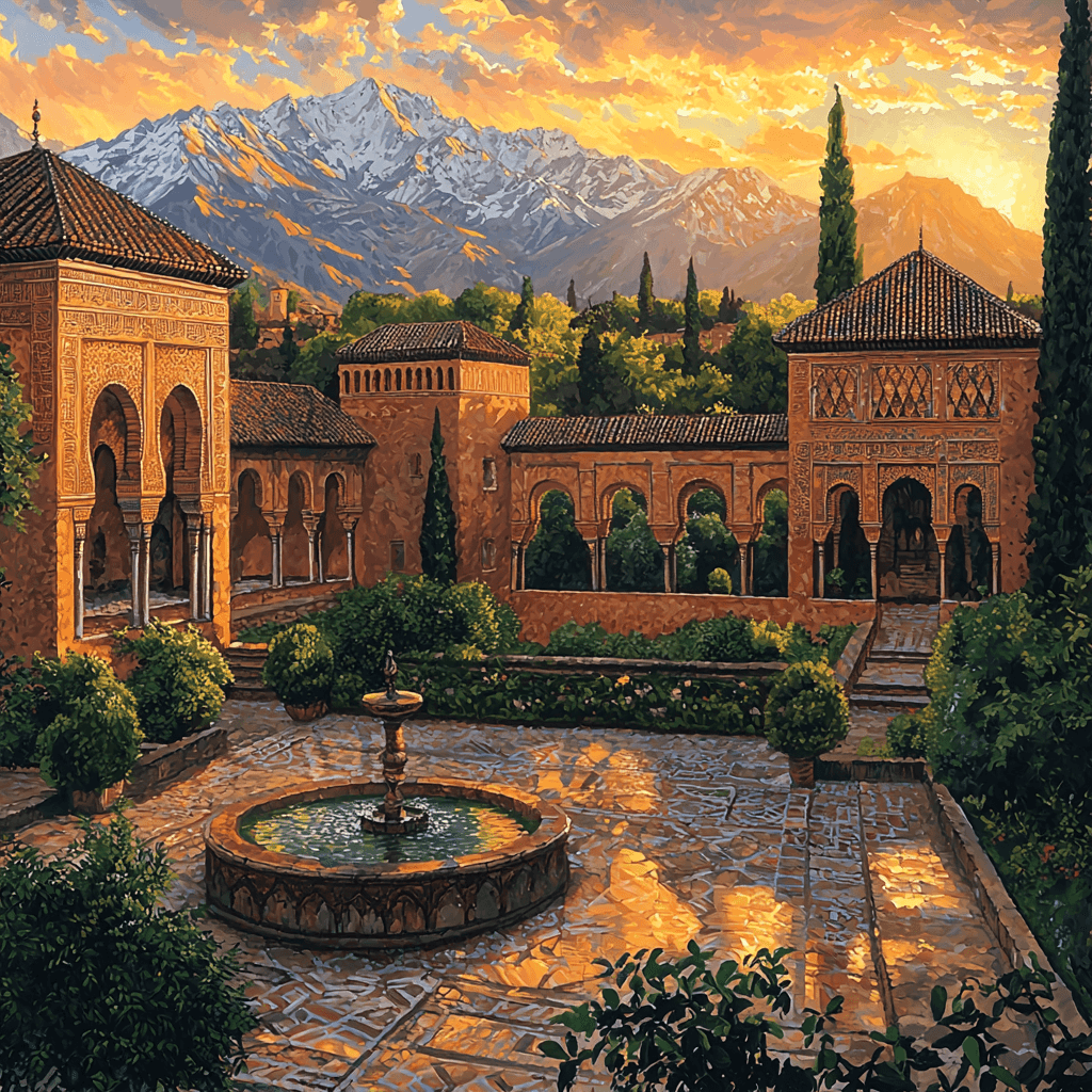 Alhambra - Granada, Spain DIY Paint By Numbers