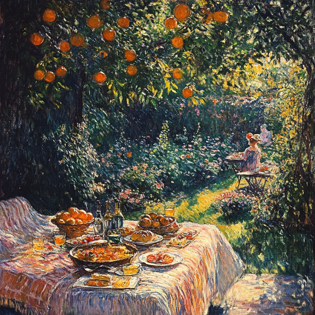 Pierre Bonnard Inspired Summer Picnic paint by numbers