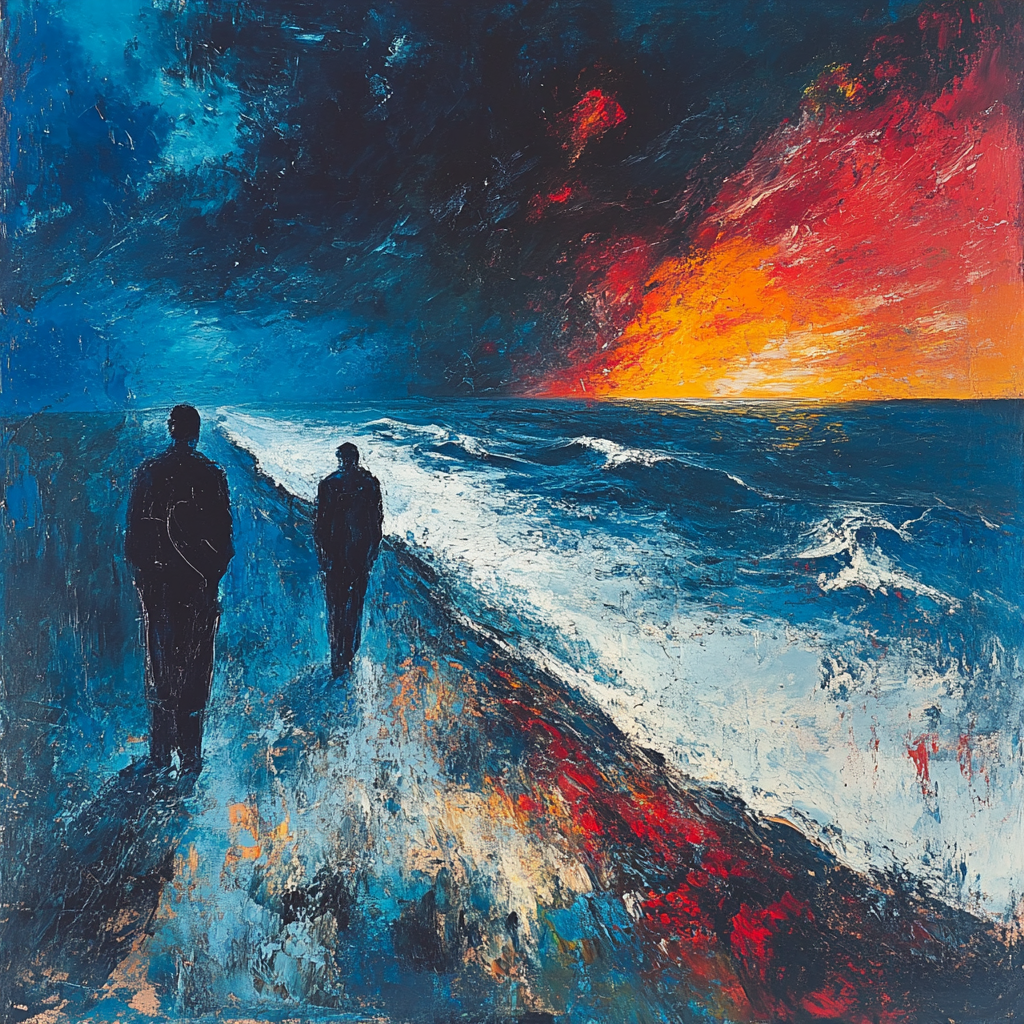 Edvard Munch Inspired Storm Of Emotions Numbered painting kits