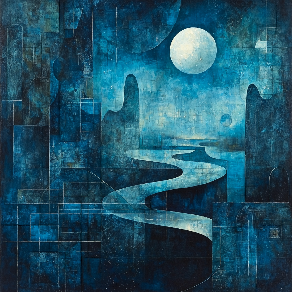 Max Ernst Inspired Nocturnal Elegance Paint By Number