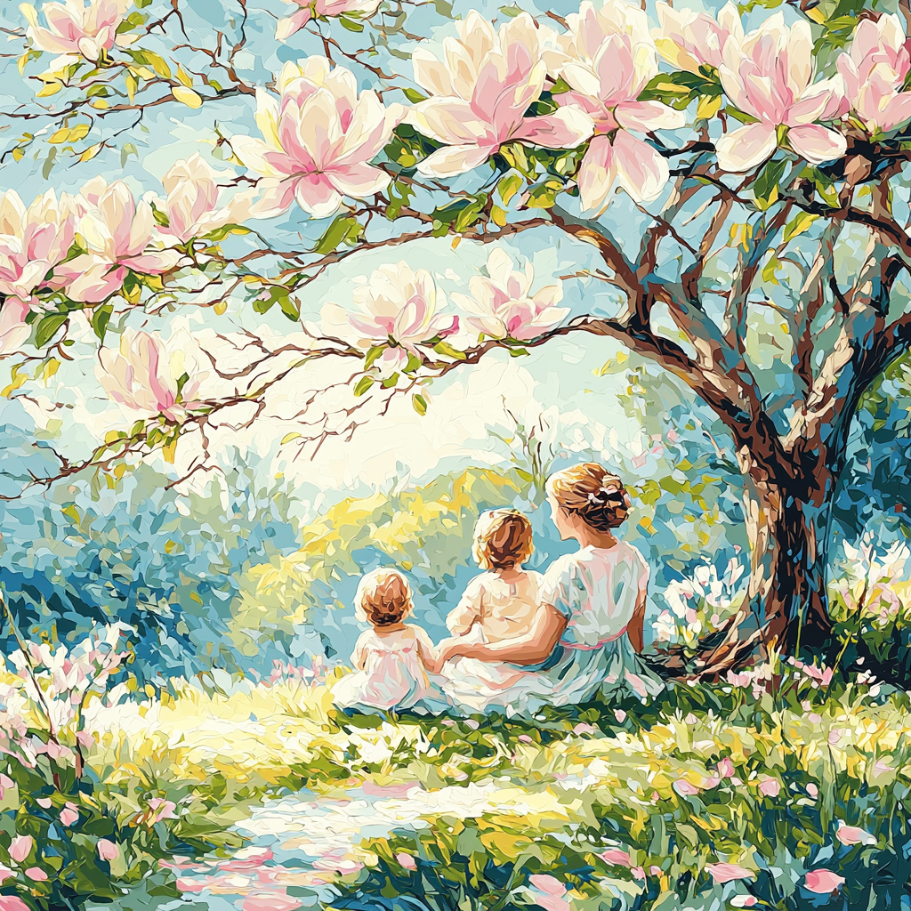 Under The Magnolia Tree Paint By Numbers