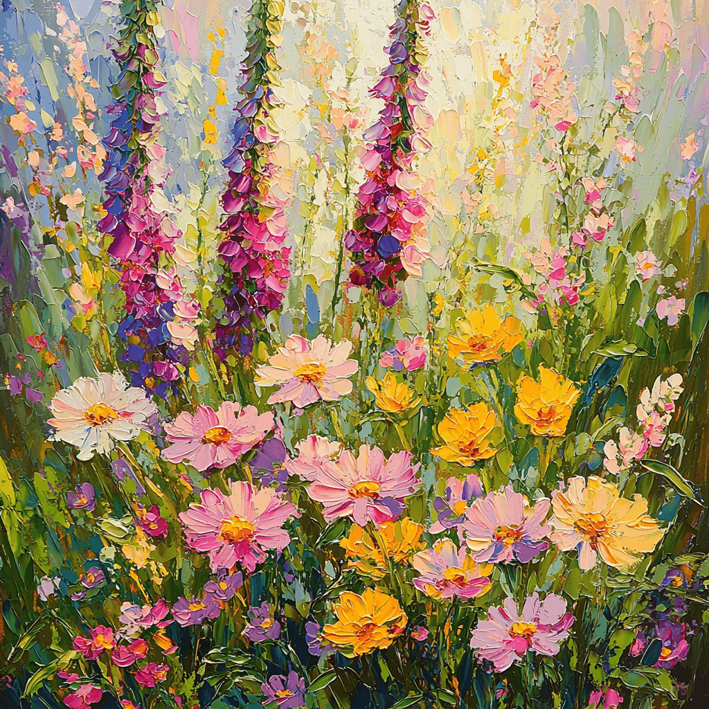 Claude Monet Inspired Dancing Meadows Number Painting