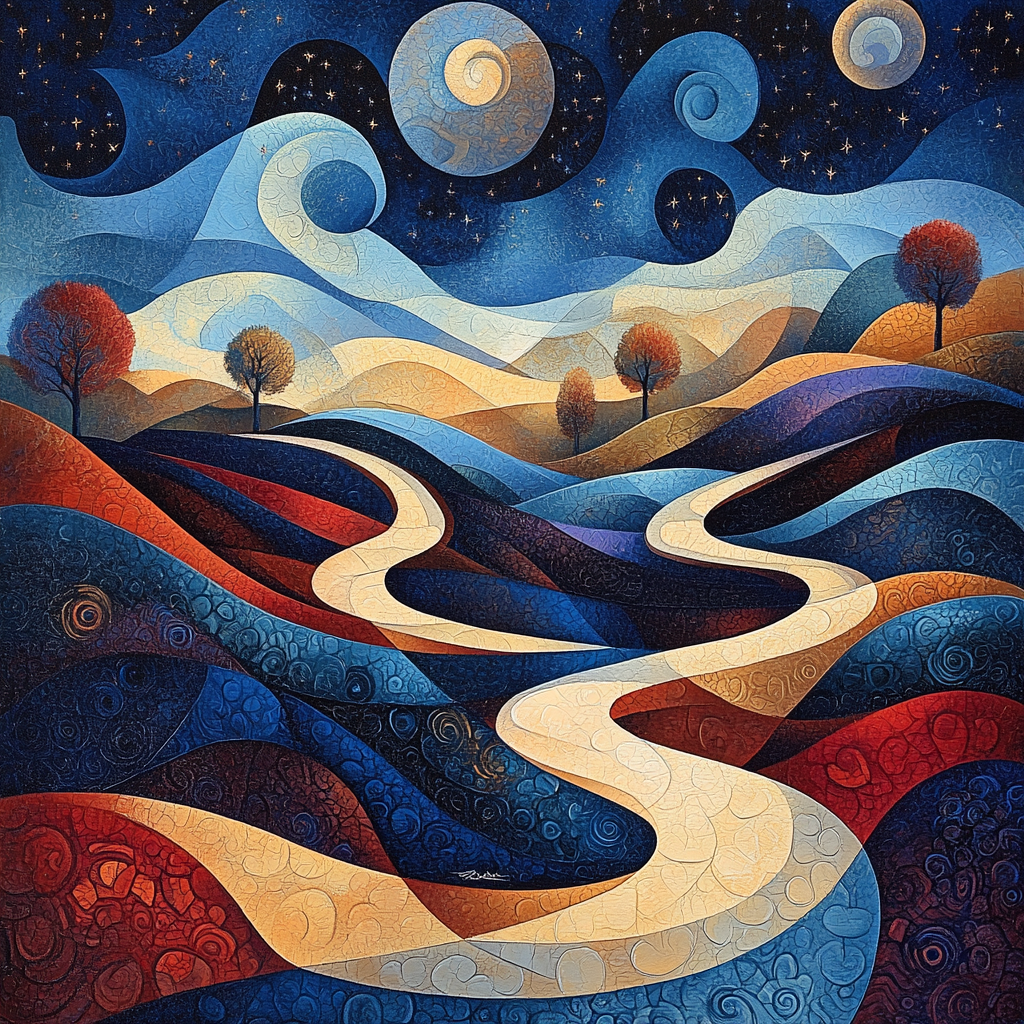 Paul Klee Inspired Dreamscape Symphony DIY paint by numbers