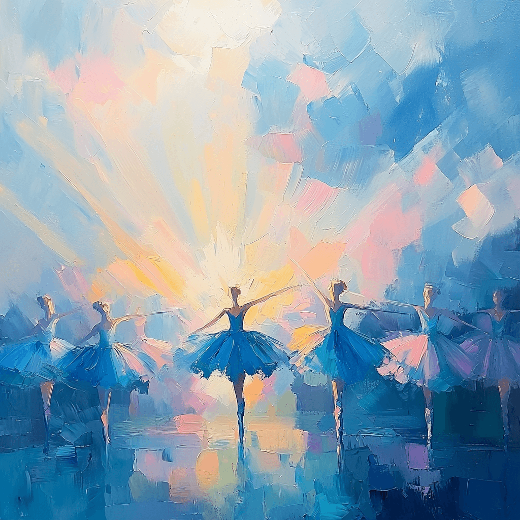 Edgar Degas Inspired Ballet Of Light Painting Number Kit