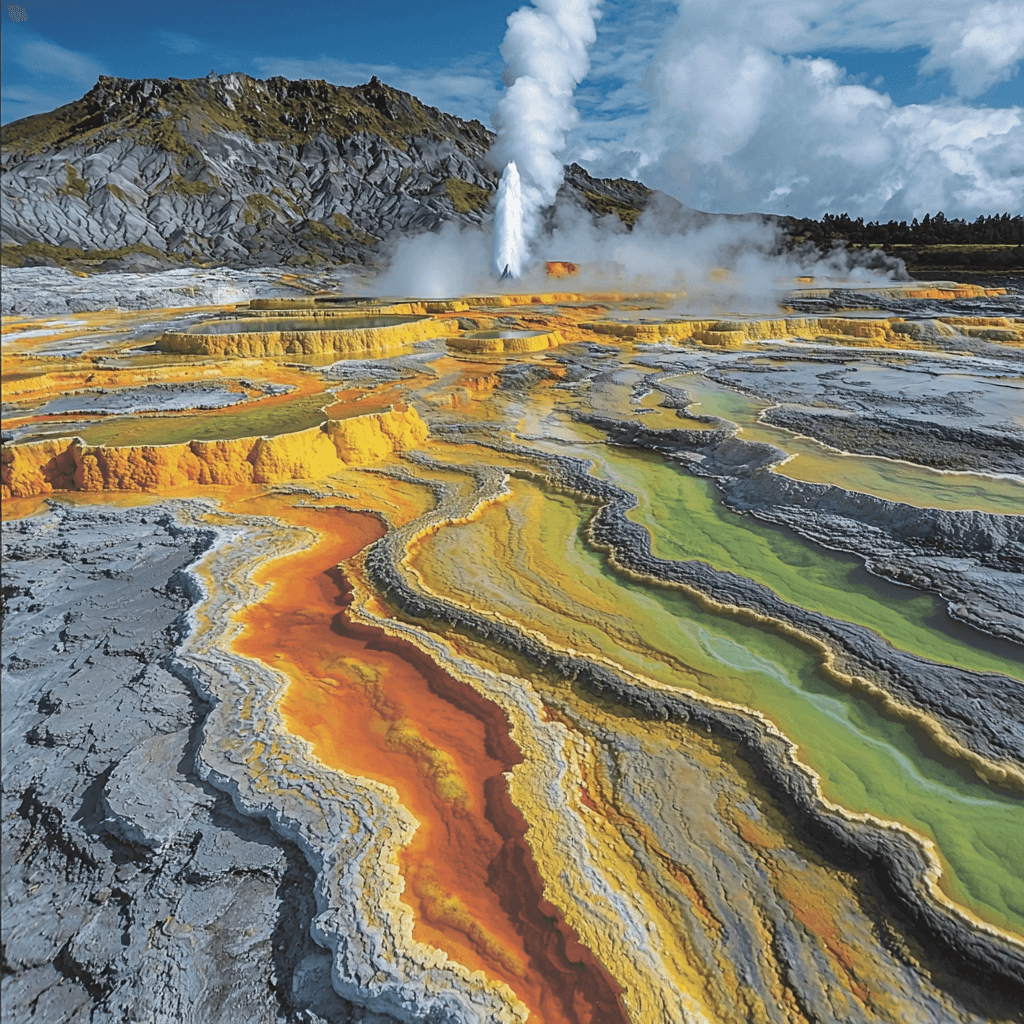 Rotorua Geothermal Fields - New Zealand Painting By Numbers Kit