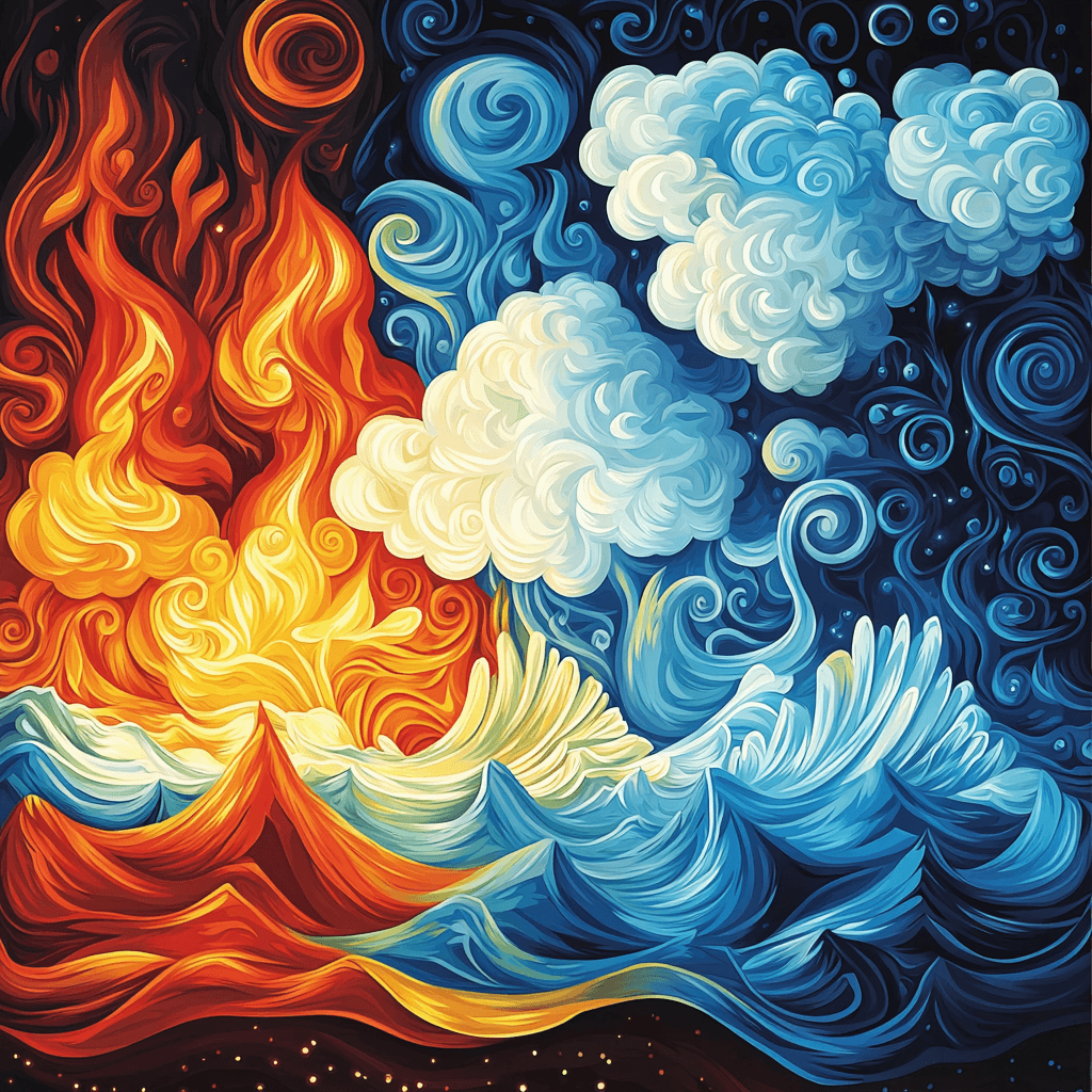 Michelangelo Inspired Elemental Symphony Paint By Numbers