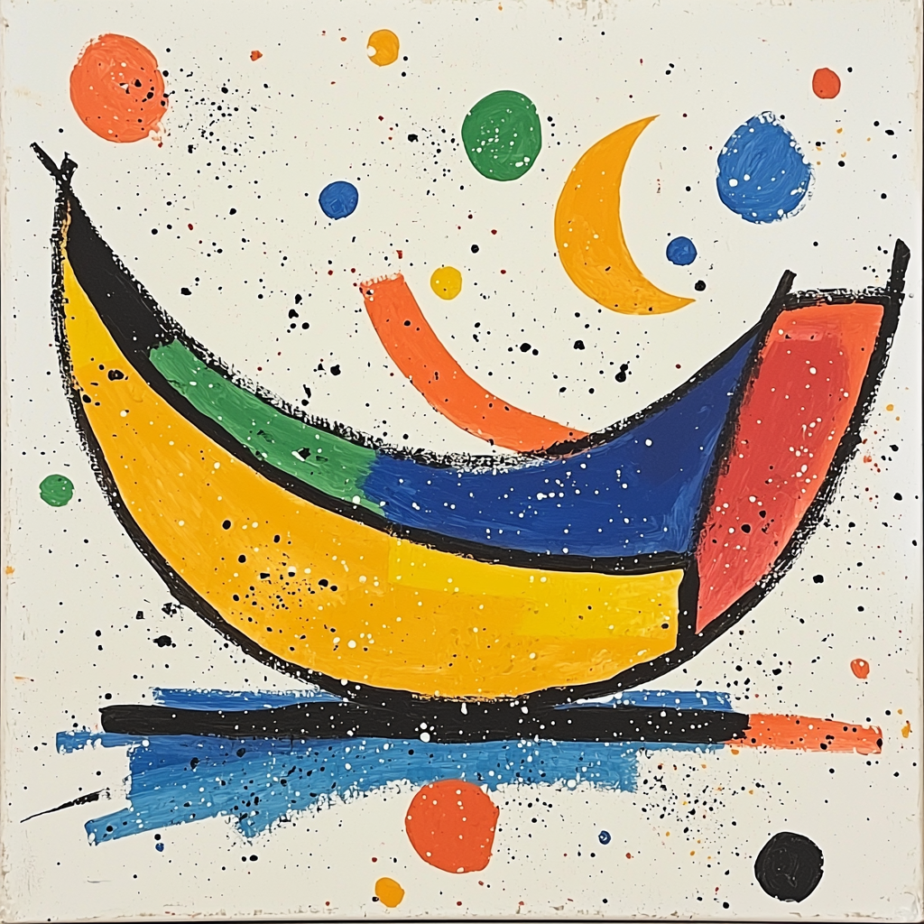 Joan Miró Inspired Harmonious Whimsy Paint By Color
