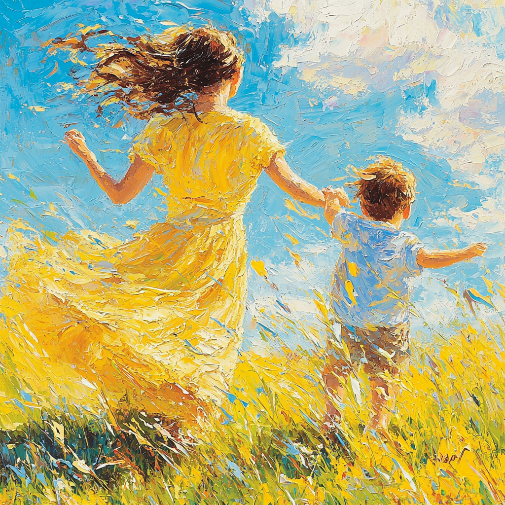 Mother And Child's Dance Paint By Numbers