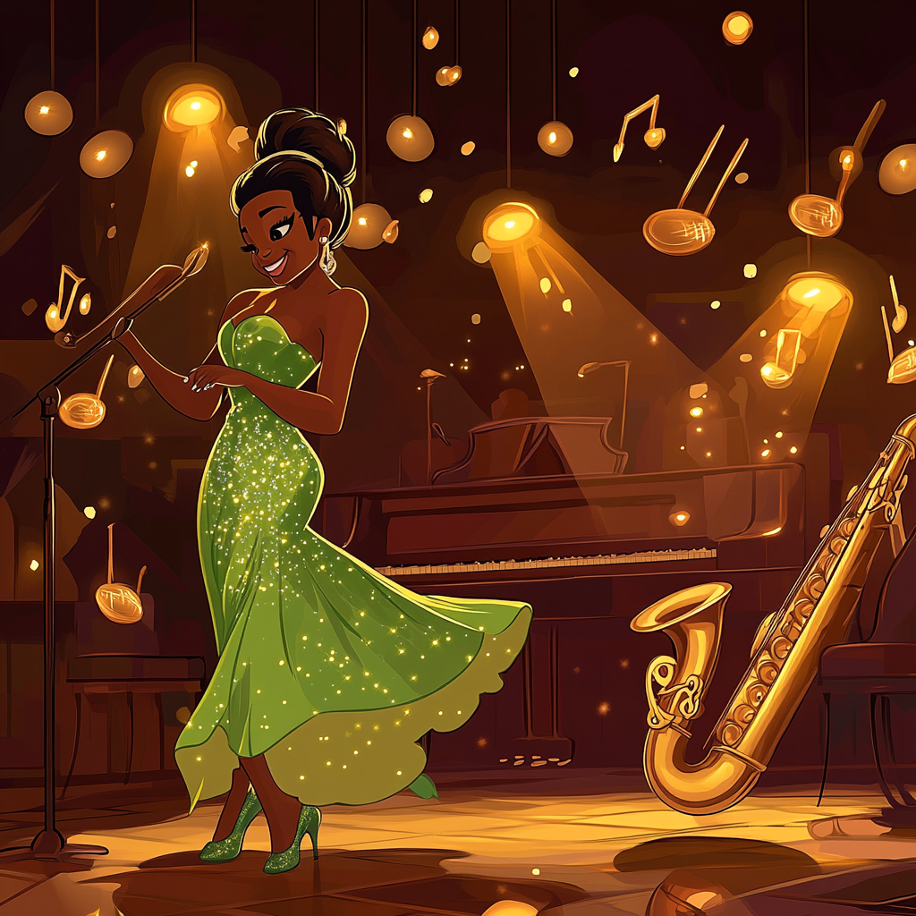 Tiana’s Jazz Night paint by number