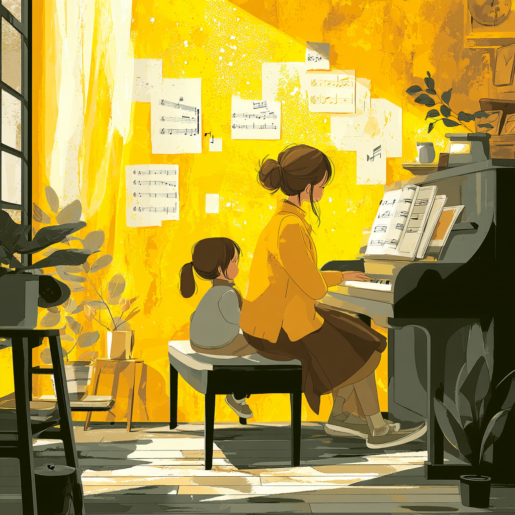 Melody Of A Mother's Heart Number Painting