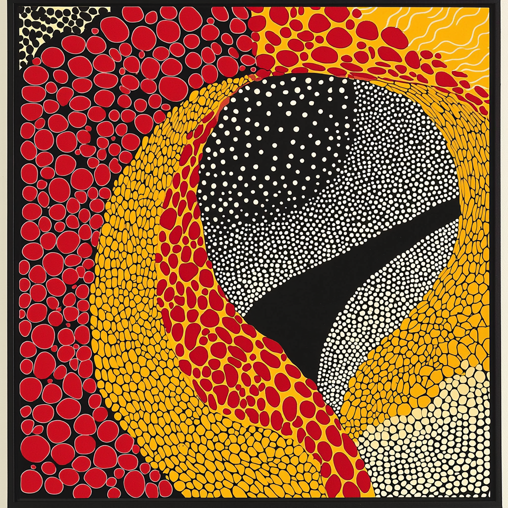 Yayoi Kusama Inspired Abstract Continuum Painting By Numbers Kit