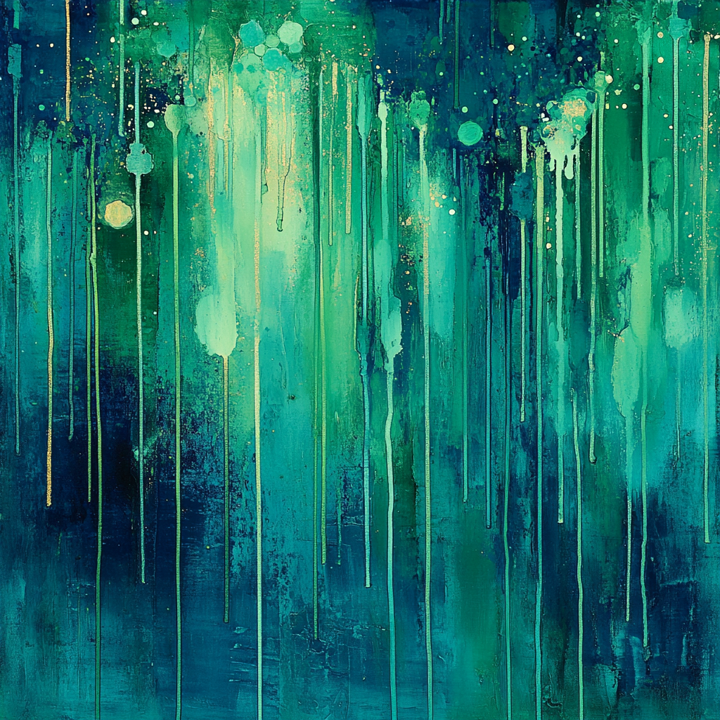 Jackson Pollock Inspired Auroral Drip Symphony Painting by numbers kit