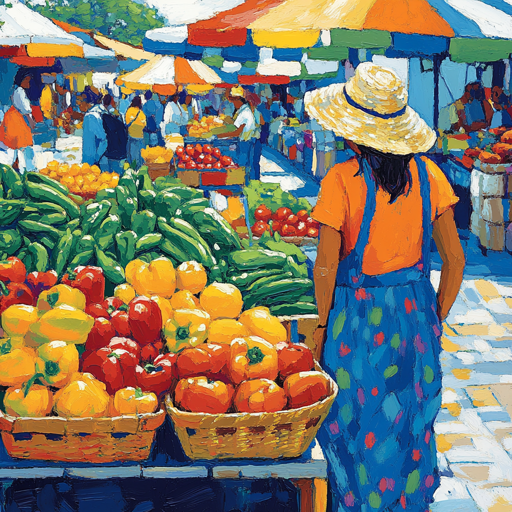 Henri Matisse Inspired Market Stall Painting by numbers kit