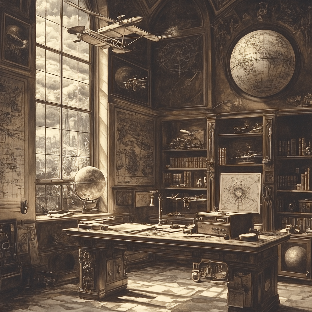 Leonardo Da Vinci Inspired Inventors Study paint by number