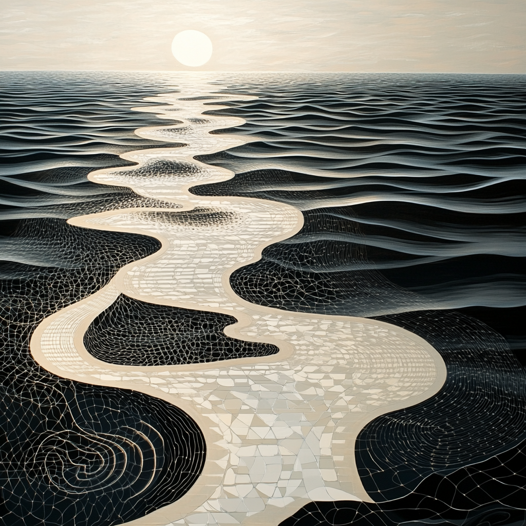 M.C. Escher Inspired Möbius Ocean Of Tessellations DIY paint by numbers