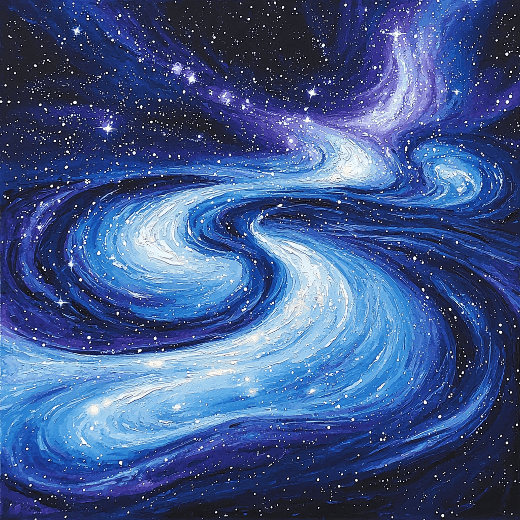 Michelangelo Inspired Cosmic Rhythm Paint By Numbers