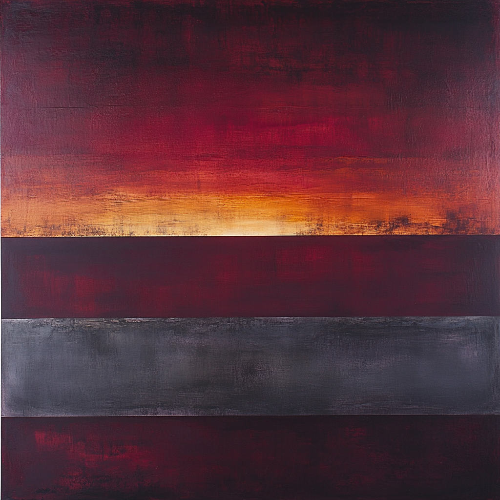 Mark Rothko Inspired Midnight Harmony paint by numbers