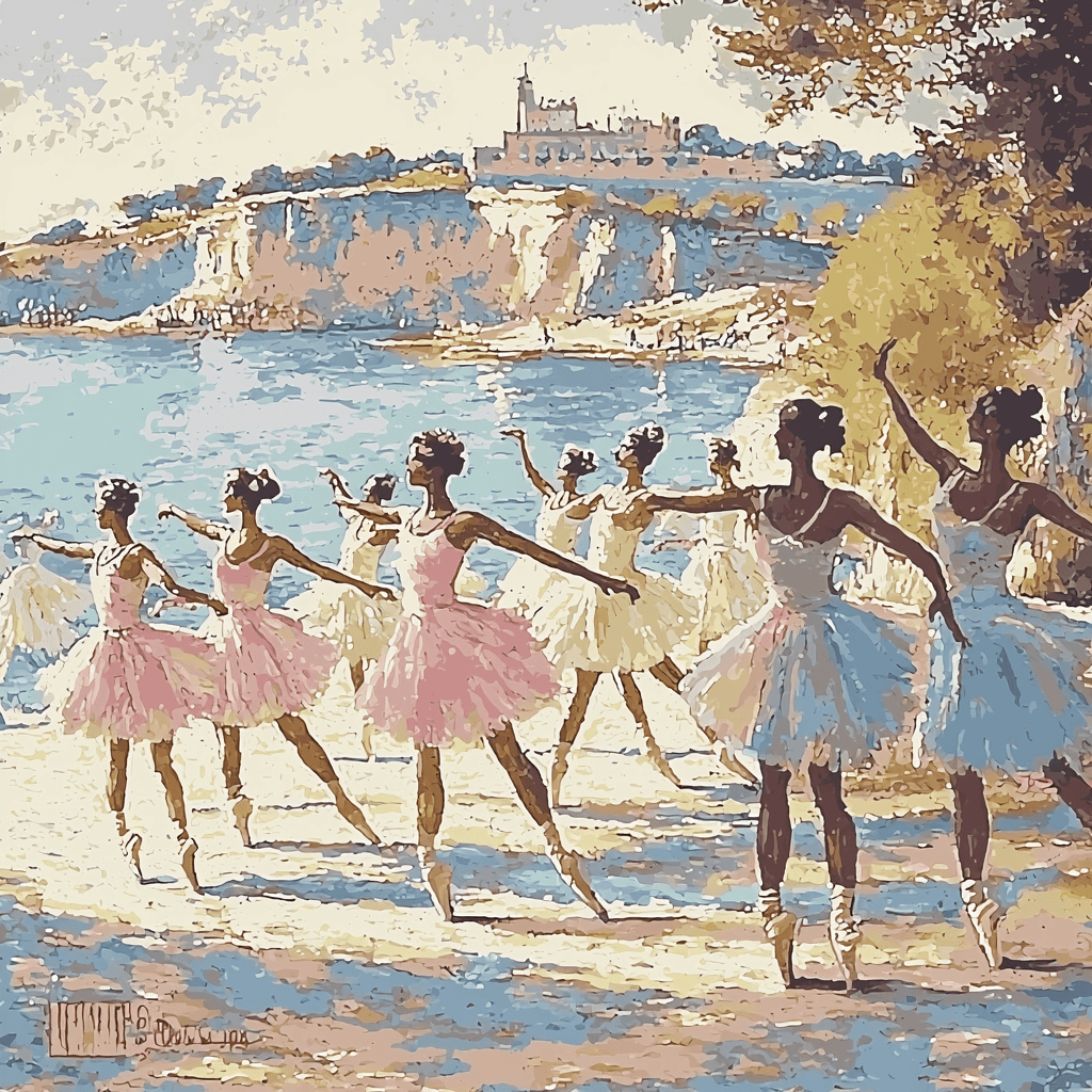Edgar Degas Inspired Timeless Dance Number Painting