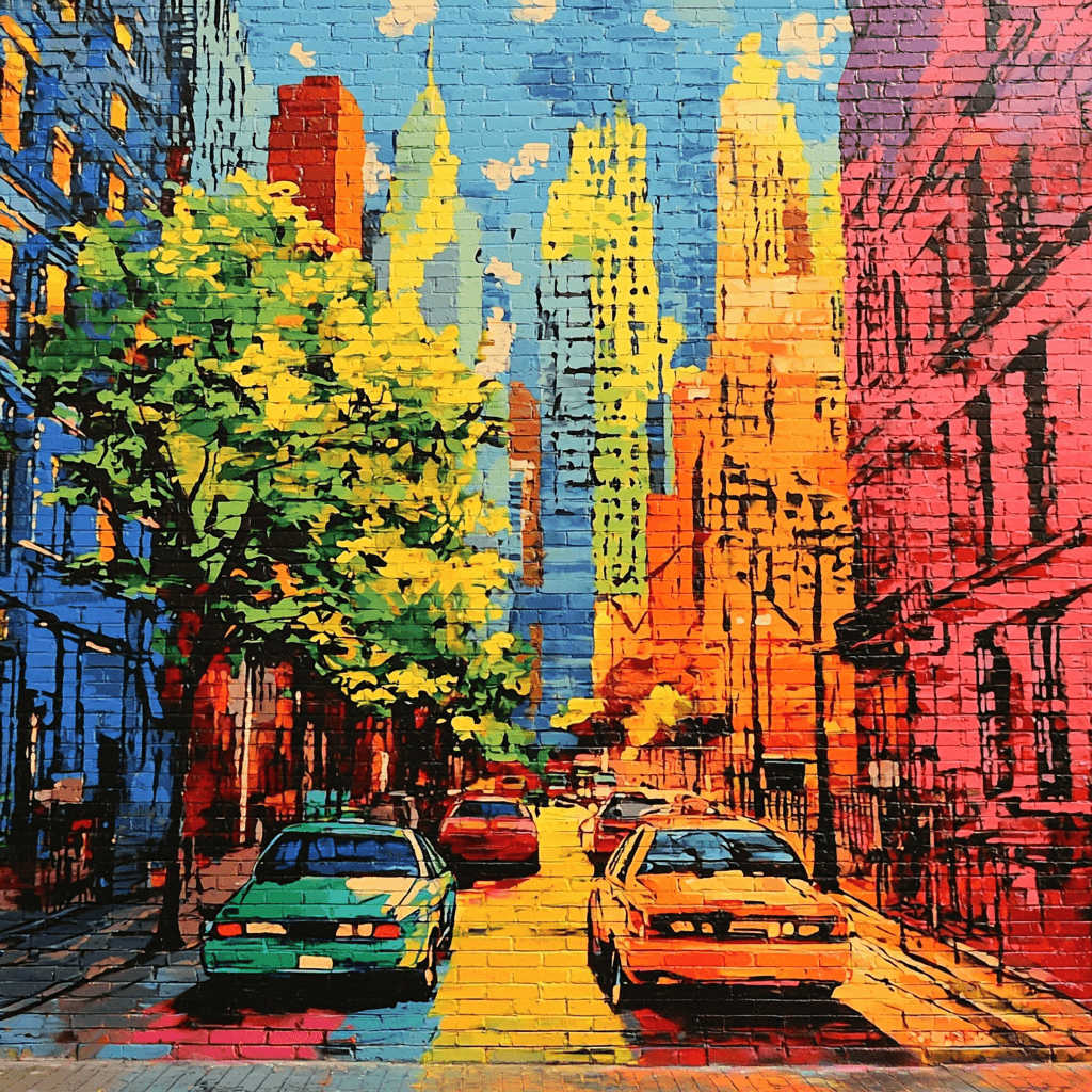 Banksy Inspired Lively Urban Graffiti Paint By Numbers Art
