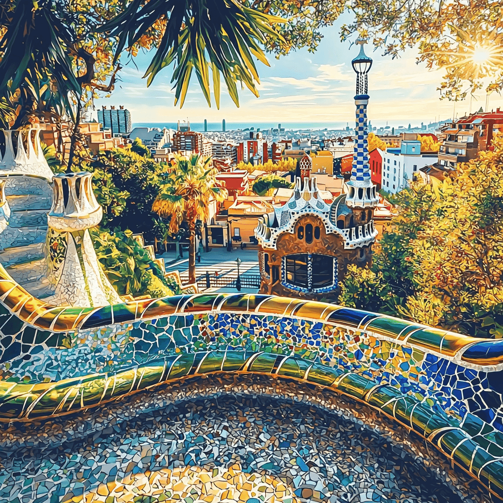 Park Güell Numbered Painting Kits