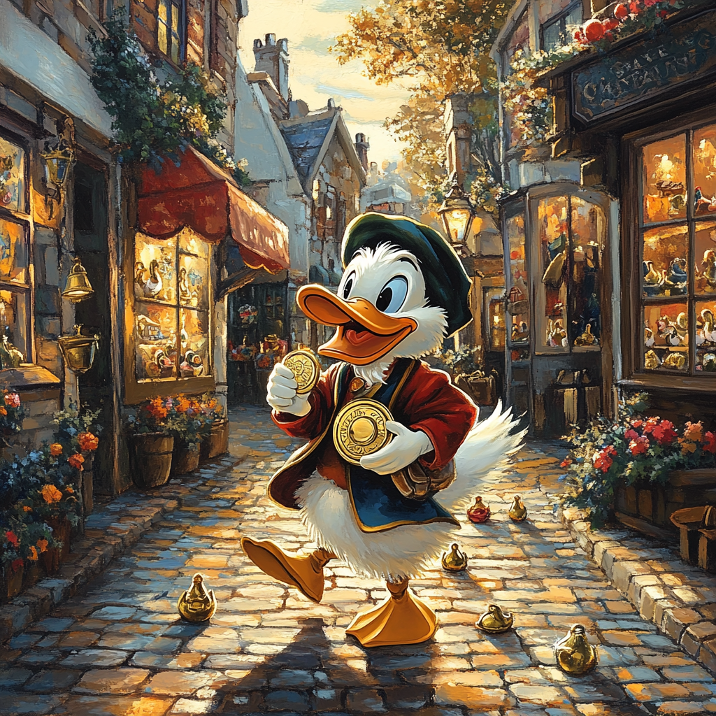 Scrooge McDuck Treasure Walk DIY paint by numbers