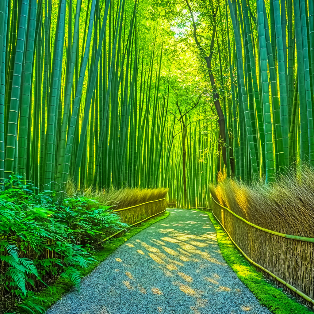 Kyoto's Arashiyama Bamboo Grove Paint By Numbers Art