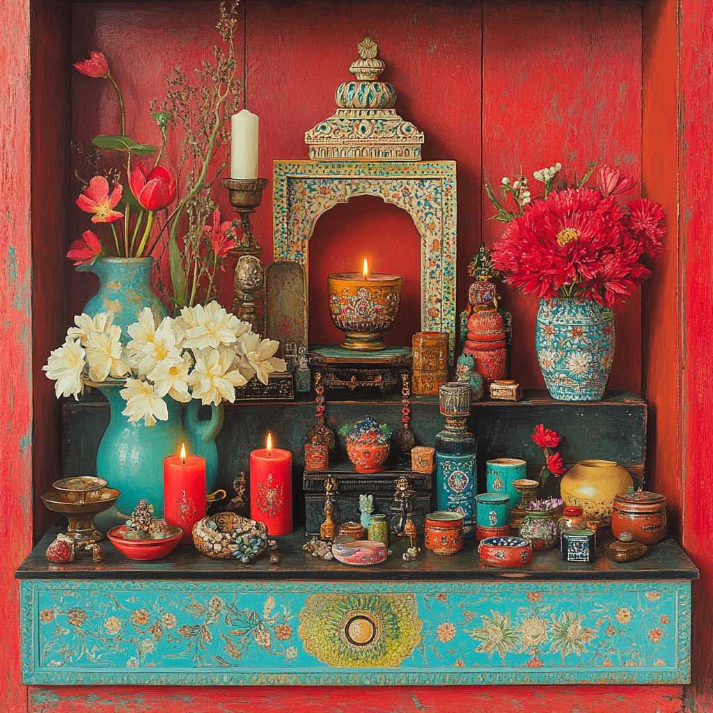 Frida Kahlo Inspired Mythic Still Life Numbered painting kits