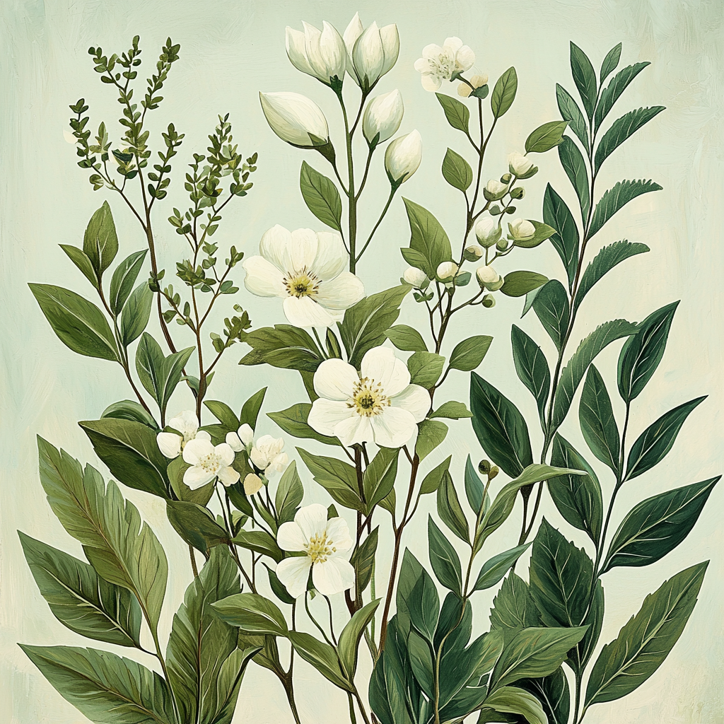 Leonardo Da Vinci Inspired Botanical Embrace Paint By Numbers