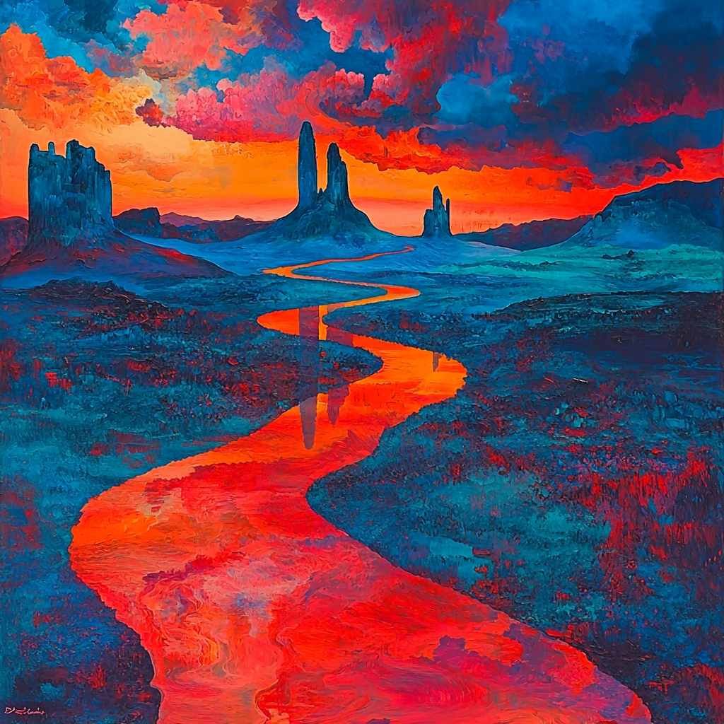 Salvador Dalí Inspired Dreamland Awakening Number Painting