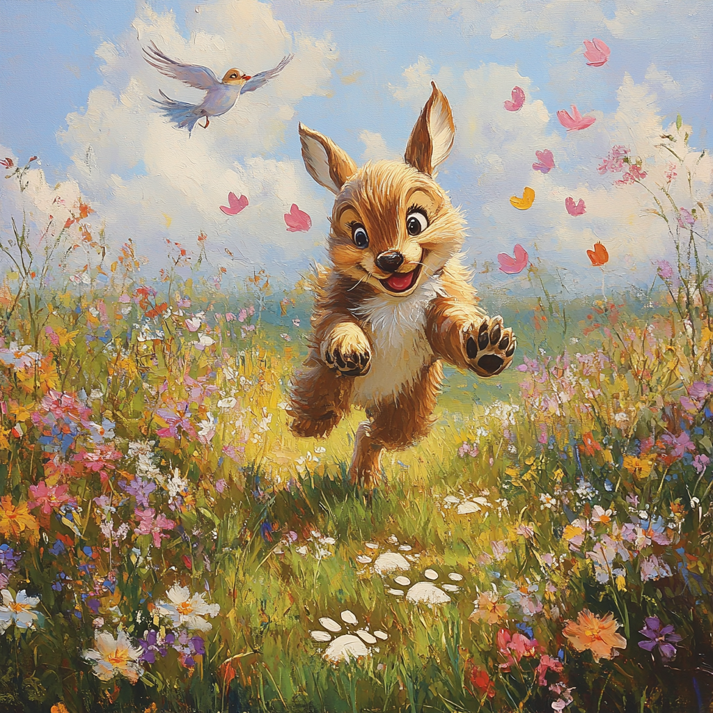 Thumper Meadow Hop DIY paint by numbers