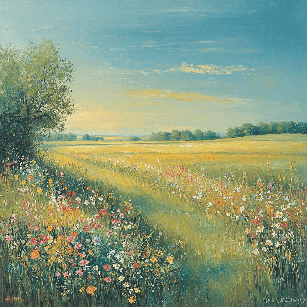 John Constable Inspired Tranquil Meadows Painting Number Kit
