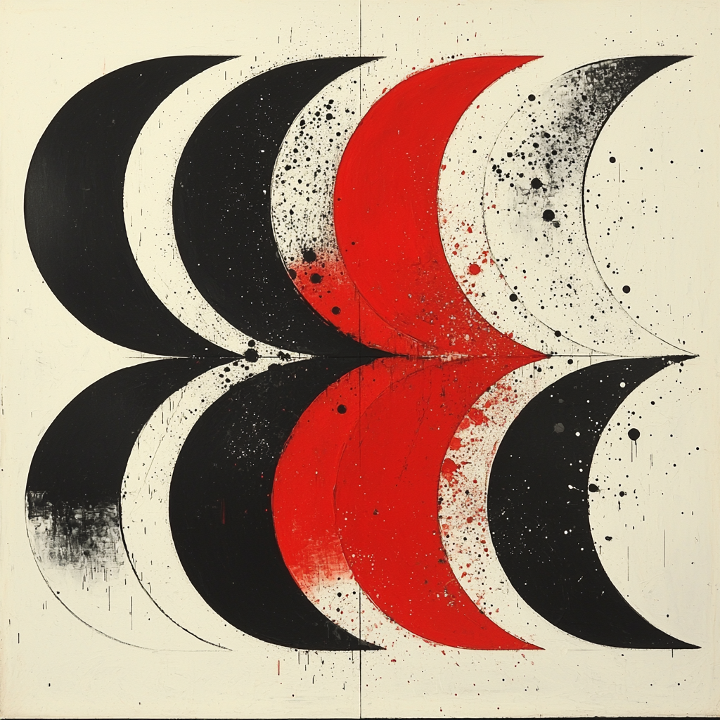 Kazimir Malevich Inspired Crescent Visions Paint By Color