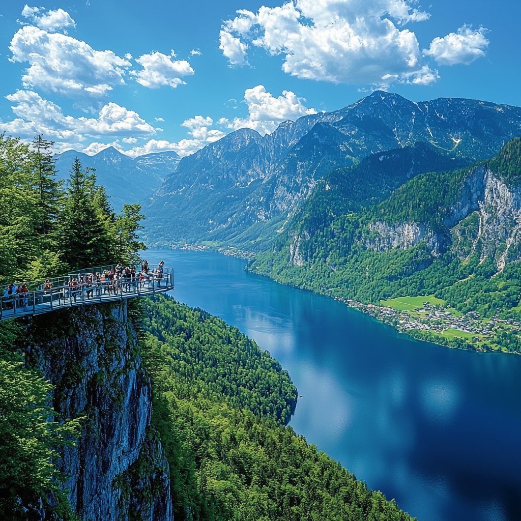 Hallstatt Skywalk - Hallstatt Painting By Numbers Kit