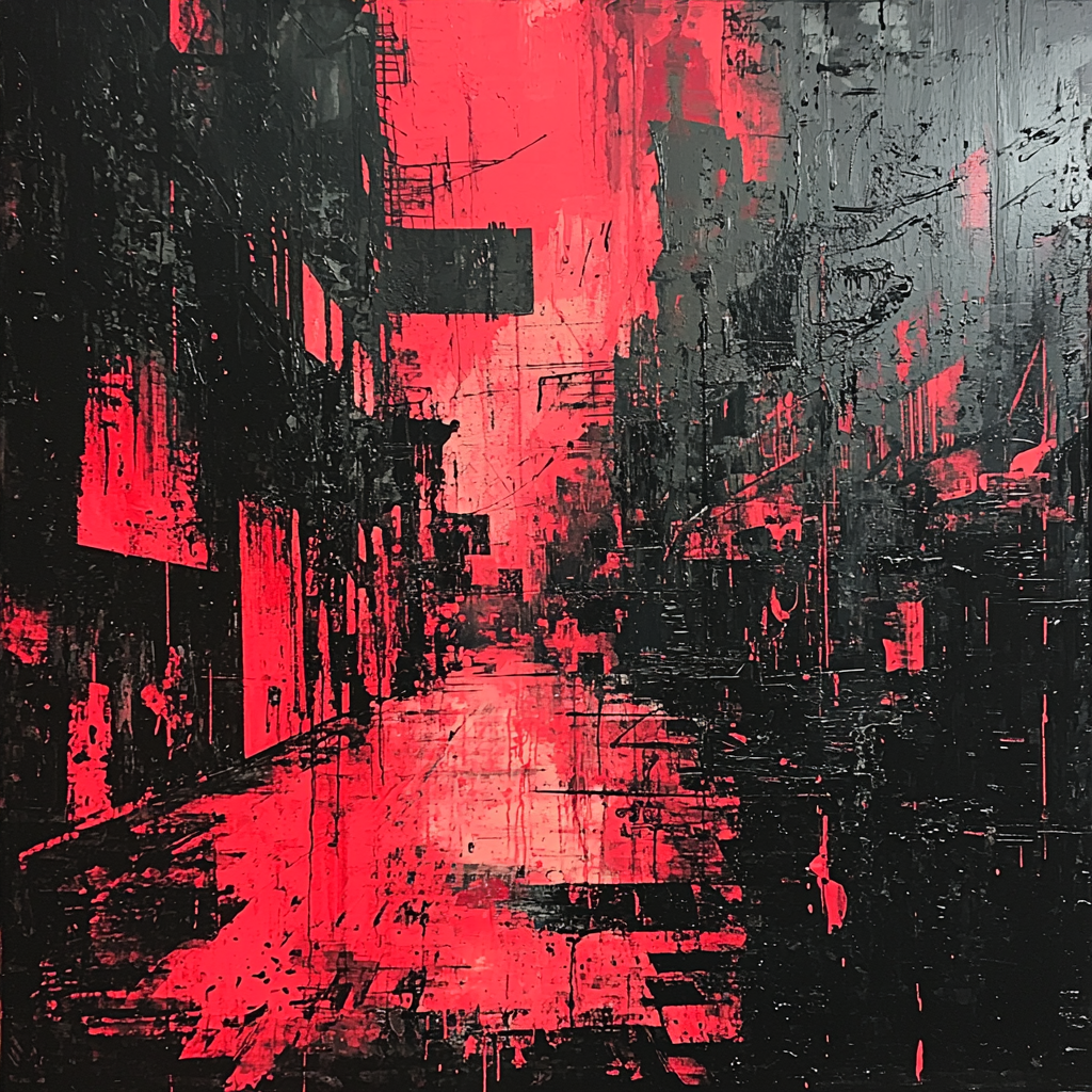Banksy Inspired Urban Requiem Paint By Color
