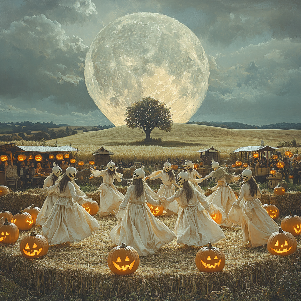 Harvest Moon Lantern Dance Spooky Edition Paint by numbers kits