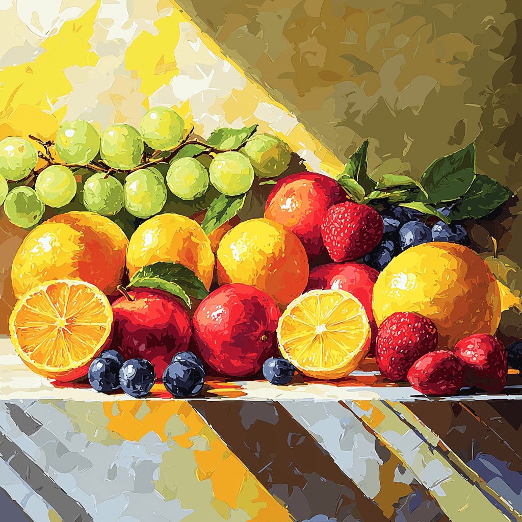 Paul Cézanne Inspired Fruitful Harmony Painting Number Kit
