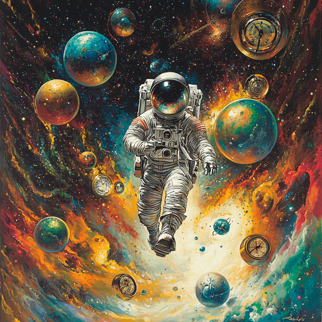 Salvador Dali Inspired Astronaut Dreams DIY paint by numbers