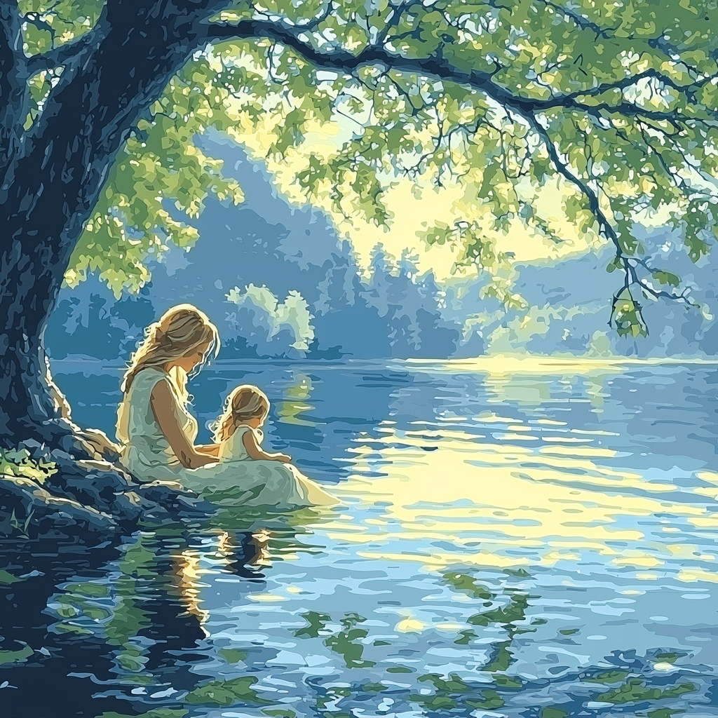 Reflective Ripples Paint By Numbers