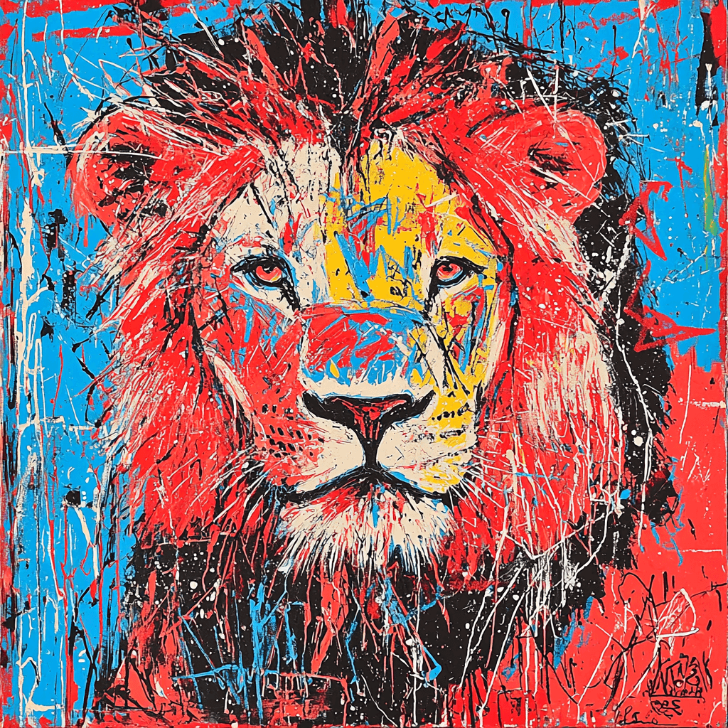 Jean-Michel Basquiat Inspired Neo-Expressionist Wildlife Paint By Numbers Kits