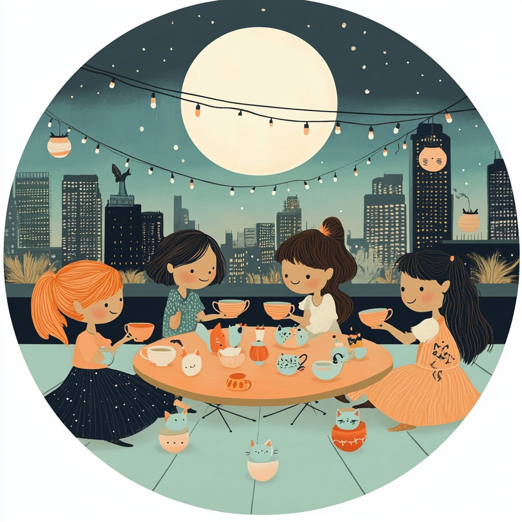 Cosplay Coven Tea Party paint by number