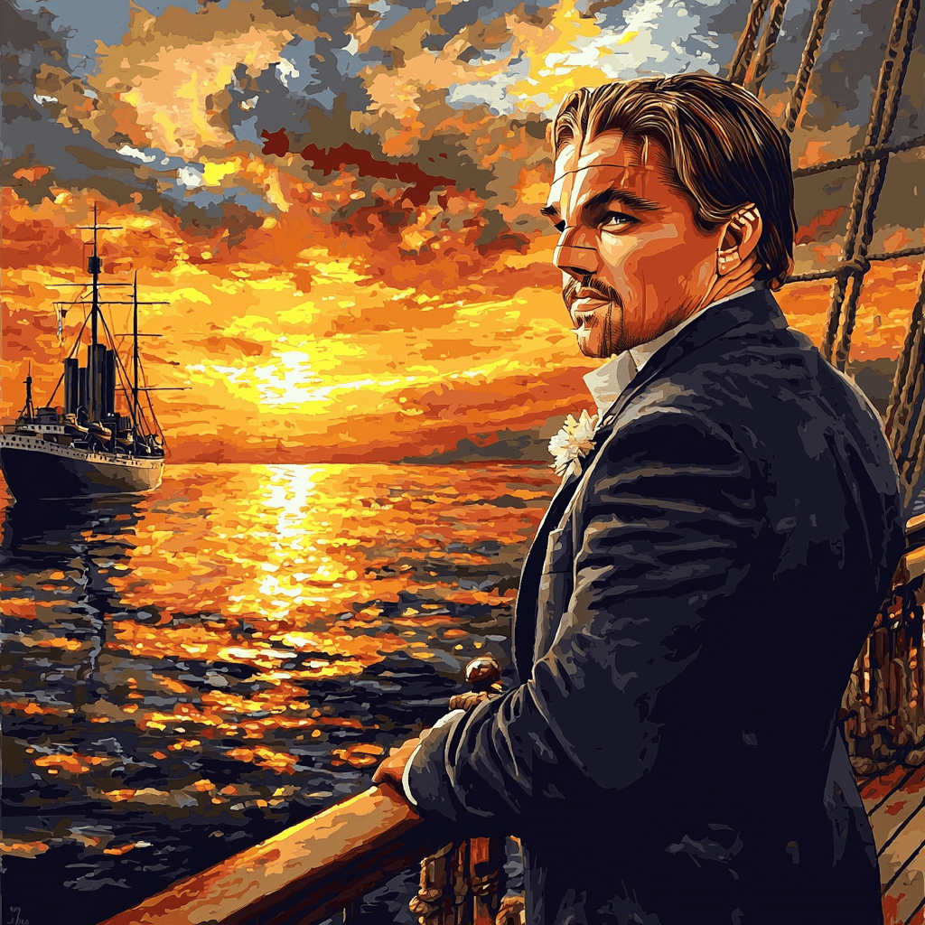 Leonardo DiCaprio: Navigating The Depths Of Cinema Painting Number Kit