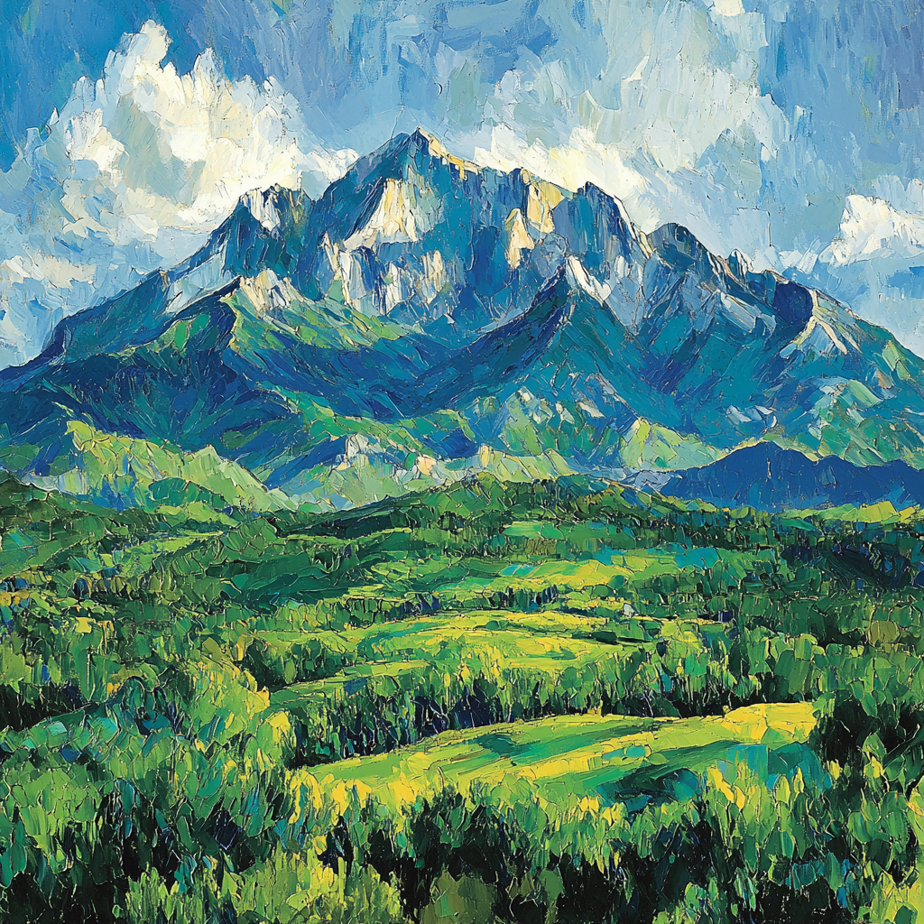 Paul Cézanne Inspired Mountain Echoes Painting By Numbers Kit