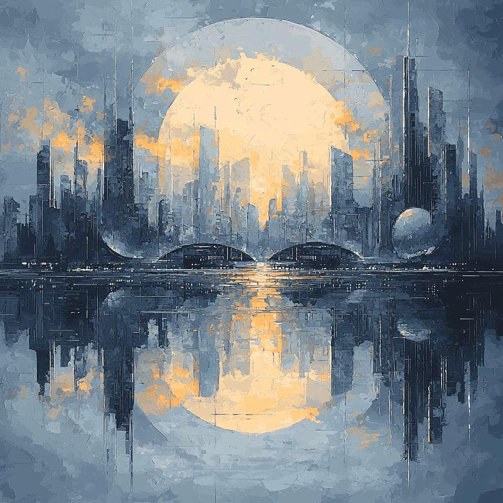 Charles Rennie Mackintosh Inspired Metropolis Of Dreams Numbered Painting Kits