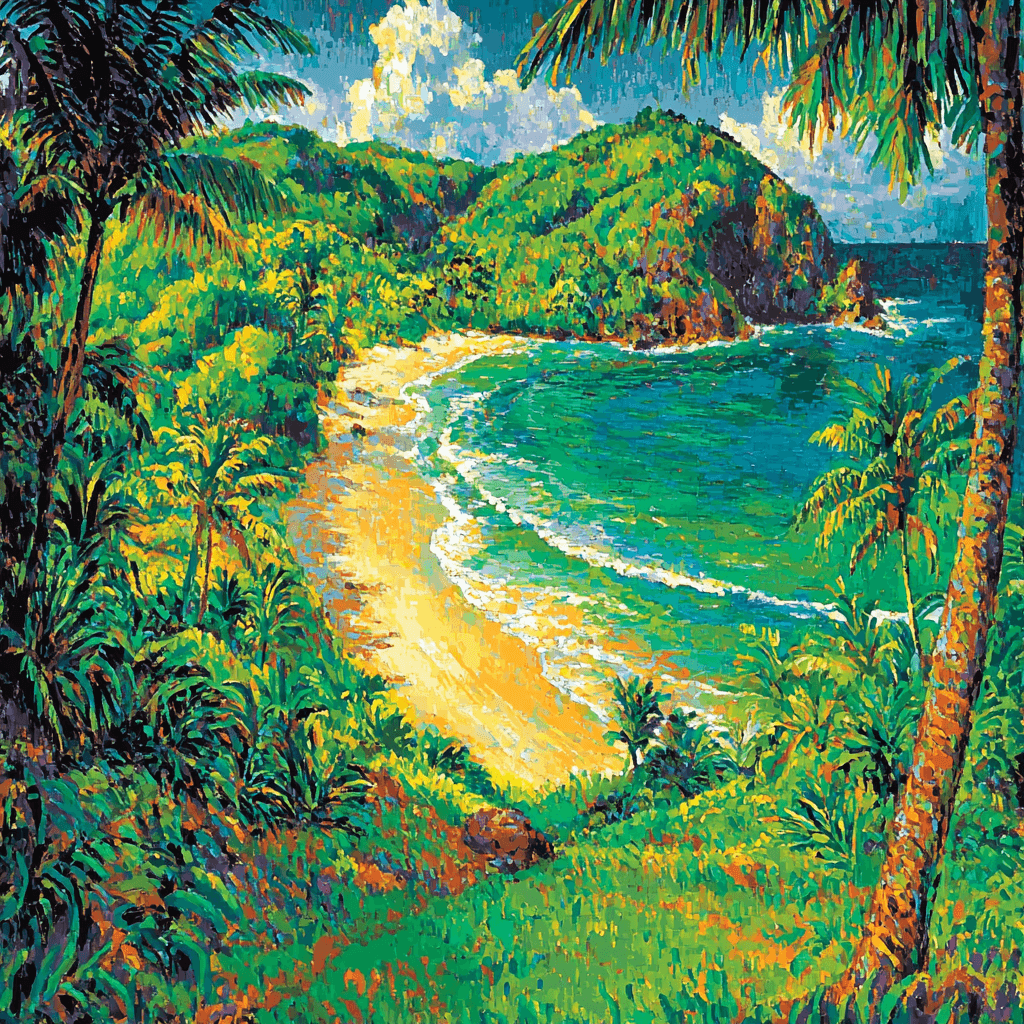 Paul Gauguin Inspired Exotic Island Paradise Numbered Painting Kits