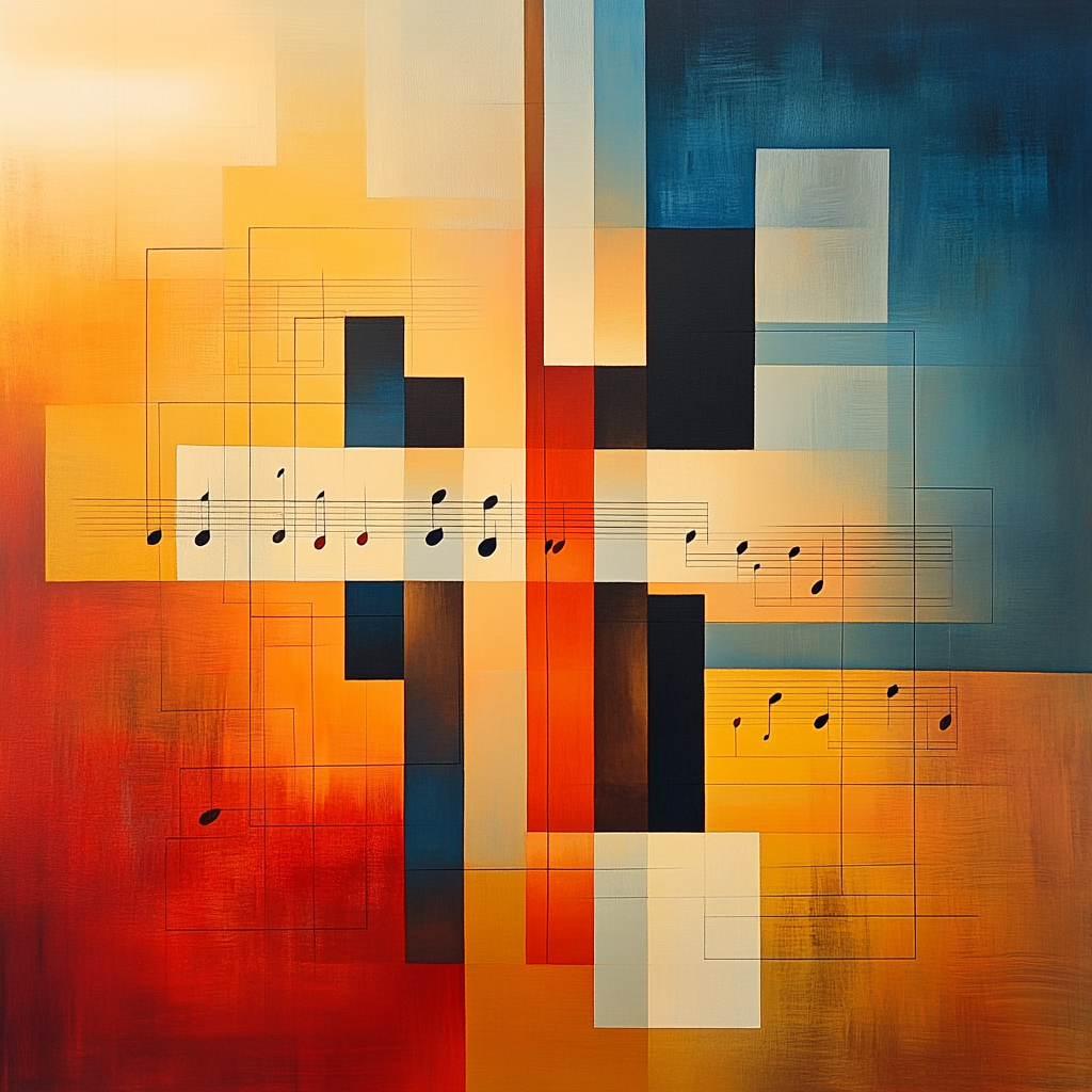 Paul Klee Inspired Silent Symphony paint by color