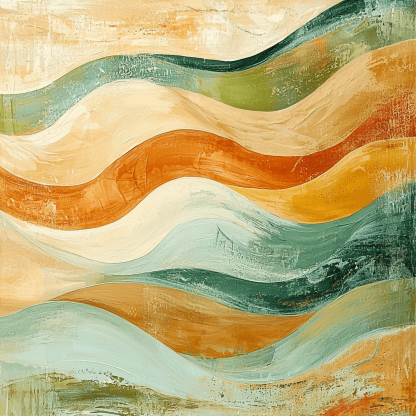 Nandalal Bose Inspired Serenity Of Ethereal Waves Painting Number Kit
