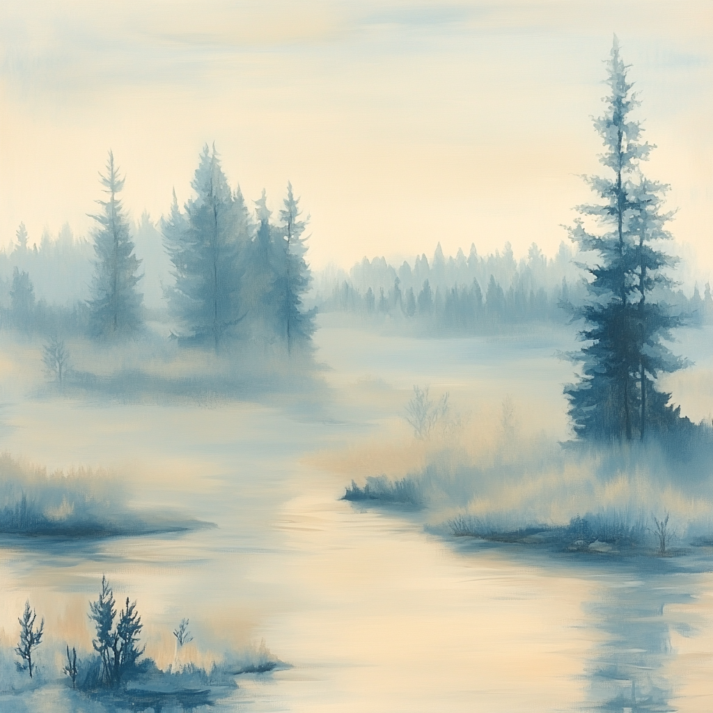 Edgar Degas Inspired Veil Of Morning Fog DIY paint by numbers