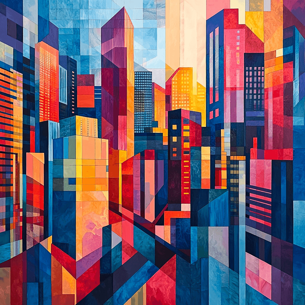 Piet Mondrian Inspired The Vibrant Cityscape Paint By Color